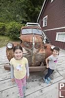 Kids With Old Truck