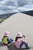 Kids On Top Of Sand Dune