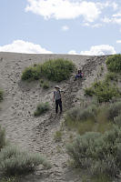 Nara Trying To Slide Down Sanddunes