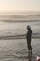 Helen In Sunset Waves