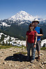 John And Helen In Front Of Rainier