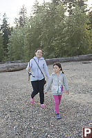 Helen And Nara With Fishing Rod