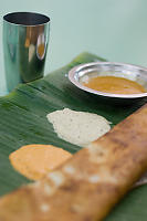 Dosa On Banana Leaf