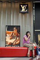 Eating Durian In Front Of Louis Vuitton
