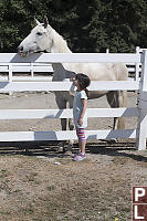 Claira Talking To Horse