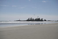 Kite Surfing With Frank Island Behind