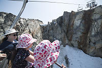 Snow And Rocks Near Peak