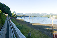 Boardwalk Beside Town