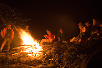 Sitting Around Camp Fire