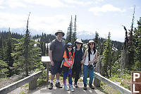 Family Portrait At Top Of Mountain