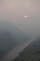 Sun In Smoke Over Fraser