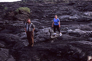Mike and Val on Lava