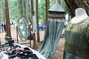 Dressmaker In Forest