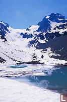 Tarn In Front Of Anniversary Glacier