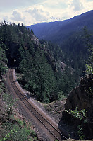 Track Tunnel with Mountains