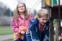 Tongue Out On Teeter Totter