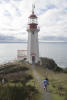 Claira Running To Sheringham Point Lighthouse