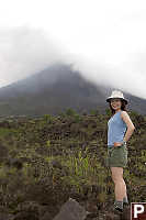 Helen On Lava Field