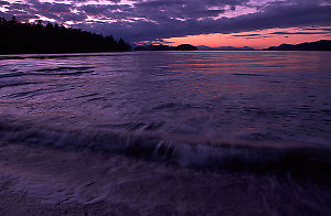 Montegue Wave at Sunset