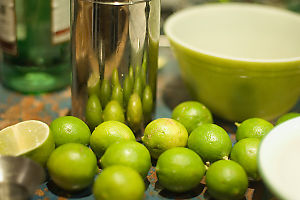 Key Limes Making Drinks