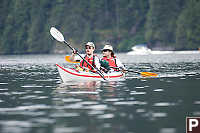 Eric And Mark Paddling Into View