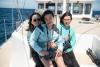 Helen And The Girls On Sailboat