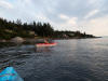 Claira Paddling In Bay