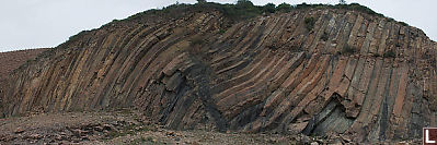 Bent Columnar Basalt