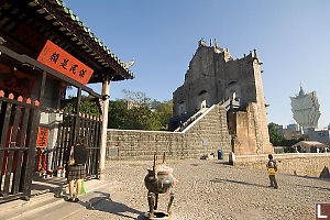 Buddhist Temple Church And Casino