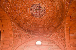 Very Red Ceiling Detail