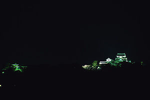 Lit Up Castle At Night