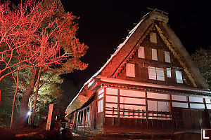 Red Lit House