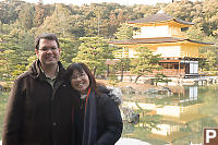Helen And In Front Of The Golden Pavilion