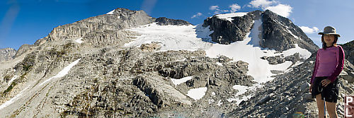 Helen Next To Tszil Glacier