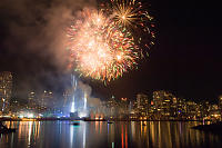 Fireworks With Olympic Rings