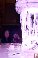 Nara And Helen With Ice Sculpture