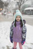 Claira With Snow Falling