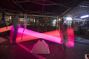 Pink And Red Teeter Totter