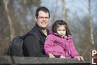 John And Nara At The Pond