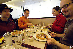 Four Eating Breakfast