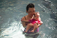 Claira And Helen In The Sun Swimming