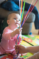 Claira Holding ABunch Of Ballons