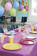 Plates And Balloons Set Out