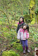 Claira And Nara With Sticks