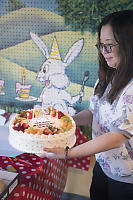 Helen With Birthday Cake