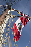 Peru Flag On Back Of
          B.A.P.Unión