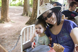 Helen And Claira On Train