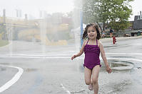 Running With A Wall Of Water Behind