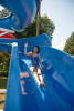 Claira On Blue Waterslide