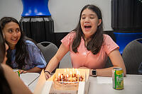 Claira About To Blow Out Candles